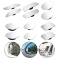 thumbnail image 2 of Pebbuoy 1 Pair Car Blind Spot Rearview Mirrors Frameless Convex Side Mirrors Wide Angle Rear View Car Mirrors Accessories, 2 of 7