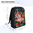 thumbnail image 3 of Rocae Summer Birds and Flowers print Computer bag with separate compartment, suitable for 15 inch laptop backpack, gift for men and women, 3 of 8