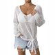 thumbnail image 2 of Neewe Women Summer Knit Vest Cap Sleeve Crochet Tops Hollow Out Cover Up Tank Top Pullover Beach Vacation Clothes, 2 of 7