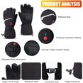 thumbnail image 2 of Guantes de esquí calentados para hombres y mujeres, guantes de invierno con pilas, pantalla táctil impermeable calentadores de manos para motocicleta, patinaje, senderismo, pesca, camping, caza, manos frías ER, 2 of 5
