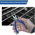 thumbnail image 4 of Fret Removal Pliers,Flat Head Guitar Fret Puller Tool with Blue Rubber Coating for Acoustic Eelectric Guitar Bass$$Music, 4 of 5