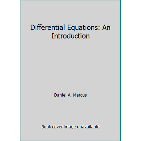 Differential Equations: An Introduction [Hardcover - Used]