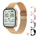 thumbnail image 1 of Reloj inteligente para mujer Hombre 1.69quot; Pantalla táctil completa Ritmo cardíaco Rastreador de ejercicios Reloj para damas Llamada Bluetooth Reloj inteligente para Android IOS Tan Jianjun  unisex, 1 of 2