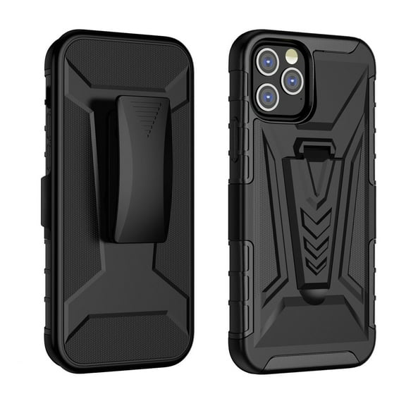 SaniMore for iPhone 14 Plus 6.7" 2022 Case with Belt Clip Holster Kickstand Slim Rugged Shockproof PC Back Anti-drop Heavy Duty Protective Cover For iPhone 14 Plus 6.7 inch 2022 Release, Black