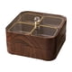 thumbnail image 1 of Bandeja para servir dividida con tapa, contenedor para refrigerios, 8 compartimentos, madera, 2 niveles Con 8 cuencos, 1 of 9