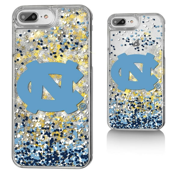North Carolina Tar Heels iPhone Glitter Confetti Design Case