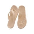 thumbnail image 5 of GPOECD Flip Flops for Men Arch Support Flip Flops Summer Outdoor SlipFlat Feet Soft Sole Casual Beach Sandals for Couples Men Slippers Khaki,8, 5 of 5
