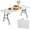White, variant on NiamVelo 6ft Folding Table Portable Plastic Indoor Outdoor Camping Dining Table with Carrying Handle