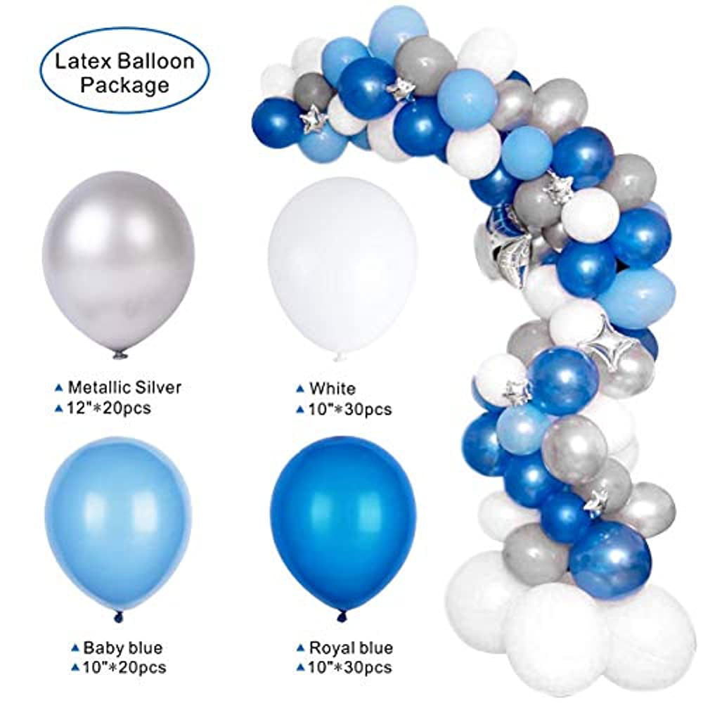 6 BLUE 12 Pack Table Balloon Decoration Display Kit 40th Birthday  2