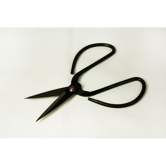 Scissors New Black Handle Large Finger Loops Annodized Craft Scissors 6"