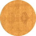 thumbnail image 1 of Ahgly Company Indoor Round Abstract Orange Modern Area Rugs, 6' Round, 1 of 4