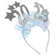 thumbnail image 3 of Broche para el cabello de Año Nuevo 2025, diadema con dijes de estrellas, diadema de Año Nuevo para fiesta temática, 3 of 8