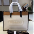 thumbnail image 1 of COACH C0777 Mujeres Bolsos Moda Clásico Todo Cuero Pequeño Bolso Tote Exquisito Combinado Tendencia 0777 089, 1 of 3