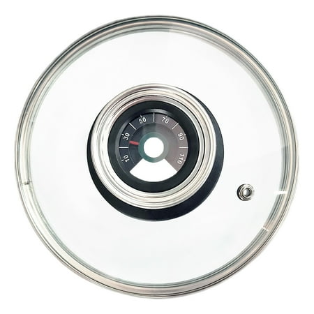 

SIEYIO Stainless Steel Lid Thermometer Temperature Gauge Heat Indicator for Deep Fryer Diameter 6.57 Inches