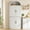 White, variant on IdealHouse 71" Tall Arched Cabinet with Doors, Farmhouse Kitchen Pantry Storage Cabinet, Large 5-Tier Bookcase for Dining Room & Living Room, White