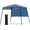Blue, variant on ZOPan 7x7 Ft Pop Up Canopy, Slant Leg Outdoor Tent with Carry Bag & 4 Stakes, Compact Portable Canopy Tent for Hiking Camping Fishing & Picnic, 7x7 Base, 6x6 top