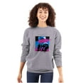 thumbnail image 3 of Vaporwave Aesthetic NASA Astronaut Sweatshirt for Men or Women Brisco Brands S, 3 of 6