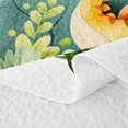 thumbnail image 5 of Manfei Cute Cartoon Dino Wildlife Bed Spread Queen,Kawaii Palm Tree Queen Coverlet Set,White Green,3-Piece,1 Quilt and 2 Pillowcases, 5 of 7