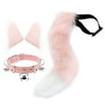 thumbnail image 2 of 3 Piezas Orejas y Cola de para Mujeres Niñas Disfraces Accesorios de Disfraces de Halloween para Cumpleaños Espectáculos Fiestas Temáticas de Rosa, 2 of 7