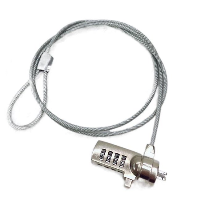 Candado de combinación portátil de 1,2 m, candado de cable portátil, candado con contraseña de 4 dígitos, para computadora portátil y