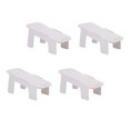 thumbnail image 3 of 4 Pcs Étagère à Chaussures Double Couches Rangement Créatif pour Chaussures Support de Chaussures Blanc, 3 of 9