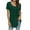Green, variant on Fesfesfes Tank Top Women Fashion Women Summer Solid Pleated Round-Neck Blouses Loose Short Sleeve Tops T-Shirt 10(XL)