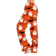 thumbnail image 2 of Trgacdwlo Halloween Pajamas Pants Women Funny Ghost Graphic Women's Pajama Bottoms Fall Elastic Waist Wide Leg Womens Lounge Pants, 2 of 7