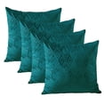 thumbnail image 4 of Home Soft Things Ikat Velvet 4 Piece Throw Pillow Cover Set - Sapphire - 20" x 20", 4 of 8