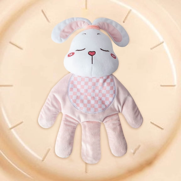 Automatic Baby Patting Soother Plush Rabbit with Remote Control USB Rechargeable Sleep Aid for Crib Stroller (13.39x9.84 Inch)