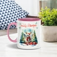 thumbnail image 3 of Merry Christmas Santa Reindeer Antlers Scottish Fold Sleigh Xmas Winter Holiday 11oz Accent Two-tone Mug Cat Lover Kitten Owner Gifts Coffee Tea Cup - 00023, 3 of 5