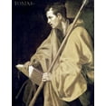 thumbnail image 2 of Velazquez, Diego 12x14 White Modern Wood Framed Museum Art Print Titled - Saint Thomas, 2 of 4