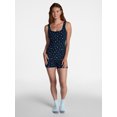 thumbnail image 2 of No Boundaries Women's Cotton Stretch Ribbed Romper, Sizes XS-XXXL, 2 of 5