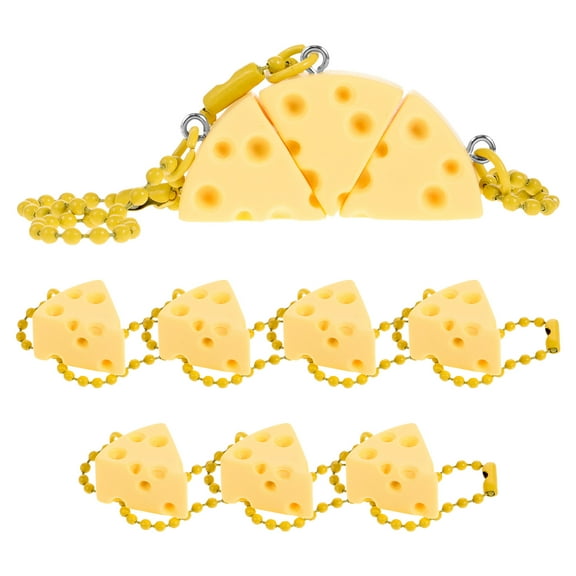 FRCOLOR 10 Pcs Cheese for Car Keys Keychain Ornament Pendant Charms Student Khaki