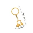 thumbnail image 2 of ifundom 2Pcs Sophisticated Metal Keyring with Golf Course Car Charm Elegant Design Assorted Colors, 2 of 8