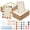 Style 1, variant on 24 Pack DIY Wood Picture Frame Unfinished with Rhinestone Stickers Paint Brushes Acrylic Paints Picture Frame Painting Craft Kit Party Favor