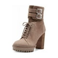 thumbnail image 2 of Vince Camuto Everna Truffle Taupe Lace Up Rounded Toe Buckle Strapped Boot (Truffle Taupe, 7.5), 2 of 5