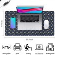 thumbnail image 5 of Long Mouse Pads for Desk,Dark Blue Christmas Gingerbread Pattern Desk Mats on Top Of Desks, Desk Mouse Pad Extra Large with 3mm Non-Slip Base and Stitched Edge for Gaming,Office,Work,Home 31.5x15.7in, 5 of 5