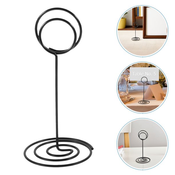 FOMIYES 4Ud Soporte Para Tarjetas De Negro Con Resistente Para Presentaciones