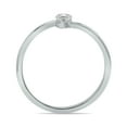 thumbnail image 2 of SZUL Women's 1/4 CTW Vertical Three Stone Lab Grown Diamond Ring in 10K White Gold (F-G Color, VS1- VS2 Clarity), 2 of 6