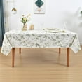 thumbnail image 3 of Vinyl Oilcloth Tablecloth Rectangle Spillproof Wipeable Stainproof PVC Plastic Waterproof Tablecloths for Birthday,Christmas,Banquet Kitchen Dining Tablecloth - 54 x 84 Inch, 3 of 6