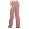 thumbnail image 2 of Aloohaidyvio Corduroy Wide Leg Pants for Women Baggy Lounge Sweatpants with Pockets Casual High Waist Drawstring Trousers, 2 of 8