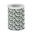 thumbnail image 2 of 5 Rolls Christmas Ribbon 1.5 inch Wide Decorative Ribbon for Gift Wrapping and Holiday Decorations Minimalist Geometric Shapes, 2 of 7