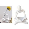 thumbnail image 5 of Abstract Thinker Statue Tabletop Decorative Sculpture for Decor White, 5 of 7