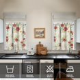 thumbnail image 4 of Kitchen Curtains and Valance Set 36 Inch Tier Pioneer Colorful Floral 3 Pieces Set Dining Room Small Curtain Drapes Cafe Curtains Valance for Home Decor Rod Pocket, 4 of 6