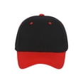thumbnail image 2 of Two-Tone  Adjustable Baseball Cap, Black Red, 2 of 2