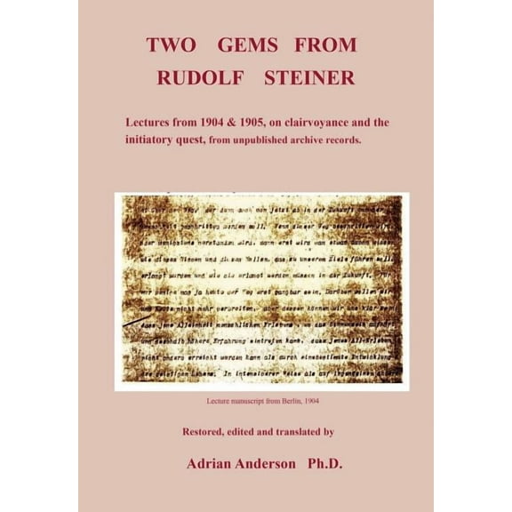 Two Gems from Rudolf Steiner (Paperback)
