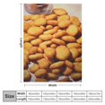thumbnail image 4 of COMIO Chicken Nuggets Blanket Chicken Nugget Plush Chicken Blanket Novelty Gifts Funny Thow Food Blanket Flannel Air Conditioning Quilt Blanket, 4 of 6