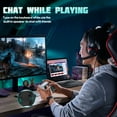 thumbnail image 5 of TiMOVO Wireless Controller Keyboard for PS5, Bluetooth Green Backlight Mini Keypad Chatpad for PS5 Controller Accessories, White, 5 of 9