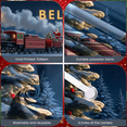 thumbnail image 7 of Festive Train Santa Banner Reindeer Decoration Moonlit Scene Holiday Celebration for Christmas Party Winter Wonderland Home Decoration, 7 of 7