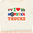 thumbnail image 4 of Inktastic I Love Trucks Girls Toddler Dress, 4 of 5